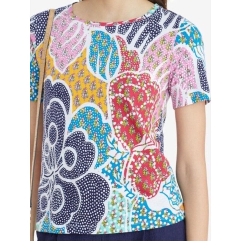 NWT Diane Von Furstenberg Flower Power Dream Tee Size Large